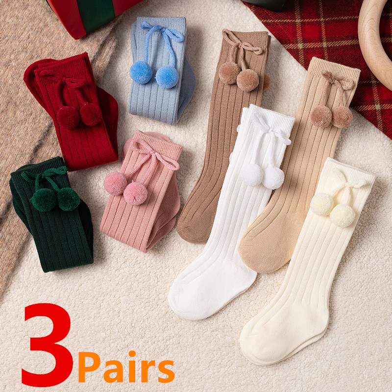 3Pairs/Lot Baby Ball Knee High - Baby Sock Oximeter review and price