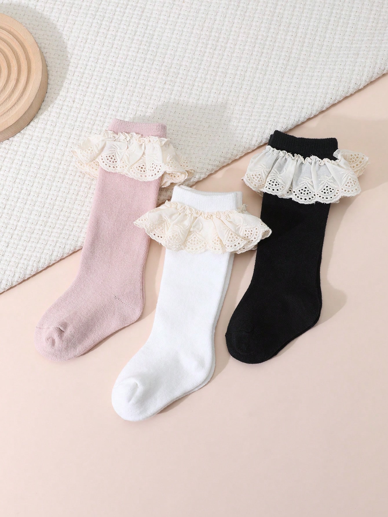 3Pairs Toddler Girls Lace Ruff - Baby Sock Oximeter review and price
